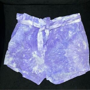 charlotte russe shorts women/ Purple Tie Dye Size XL
